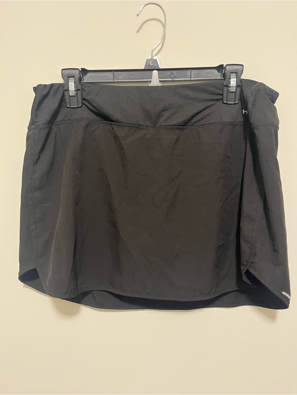 Hind Black Athletic Skort with Logo